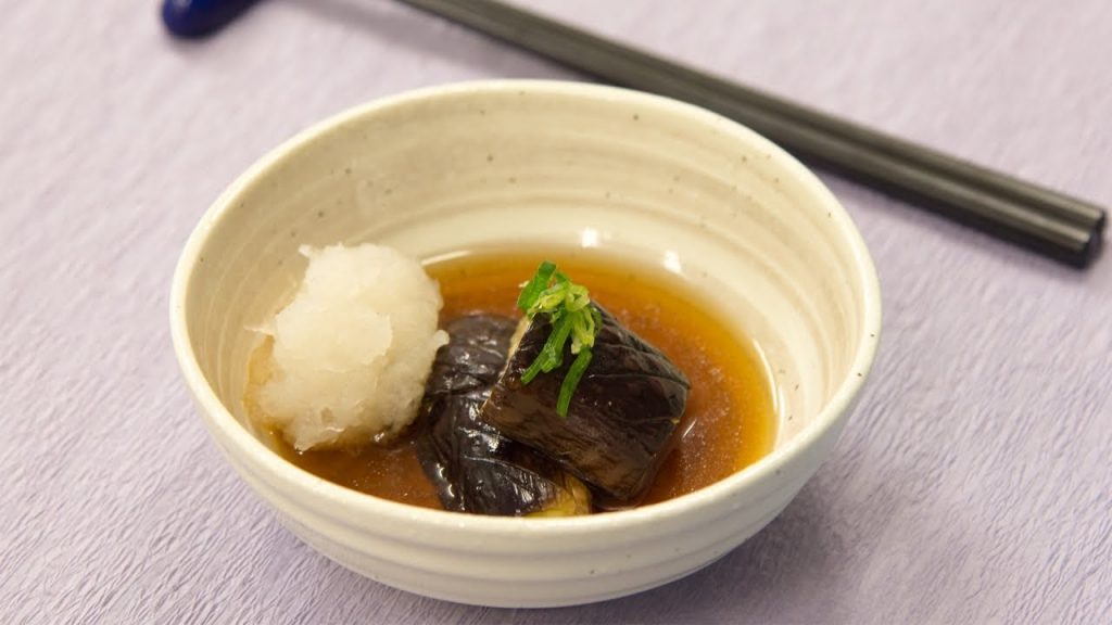 Receita de Agebitashi de berinjela - Mikami